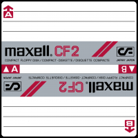 étiquette de disquette Maxell 3 pouces