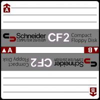 étiquette de disquette Schneider 3 pouces