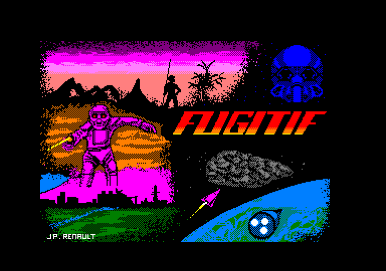 screenshot du jeu Amstrad CPC Fugitif
