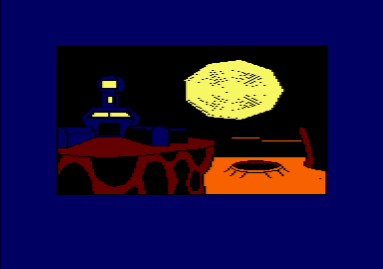 écran du jeu Amstrad CPC Moon Base III