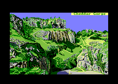 Falaise par Jill Lawson, image en mode 1 picture sur Amstrad CPC