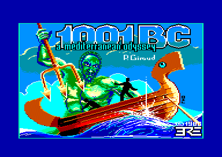 screenshot du jeu Amstrad CPC 1001 B.C. - A Mediterranean Odyssey