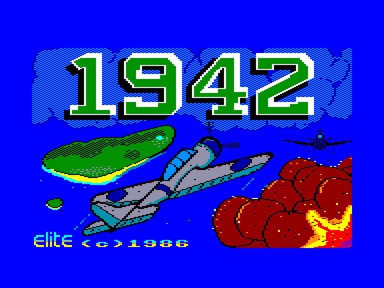 screenshot of the Amstrad CPC game 1942