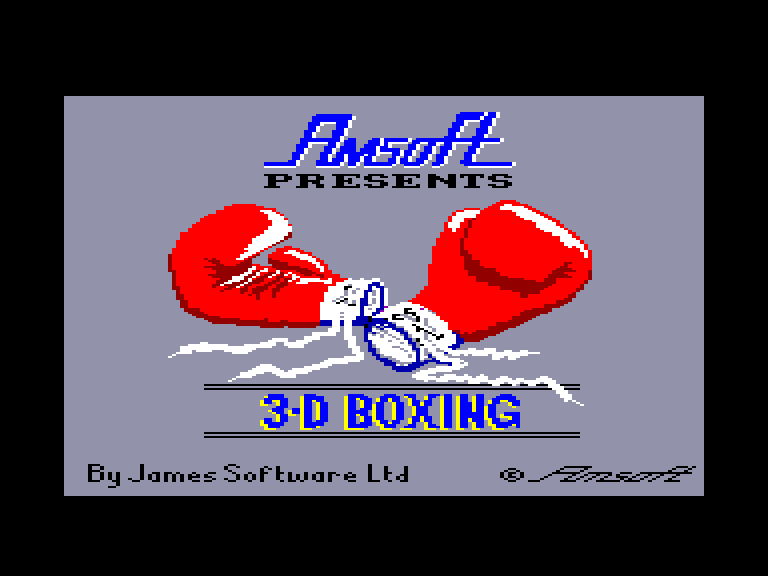 screenshot du jeu Amstrad CPC 3D Boxing