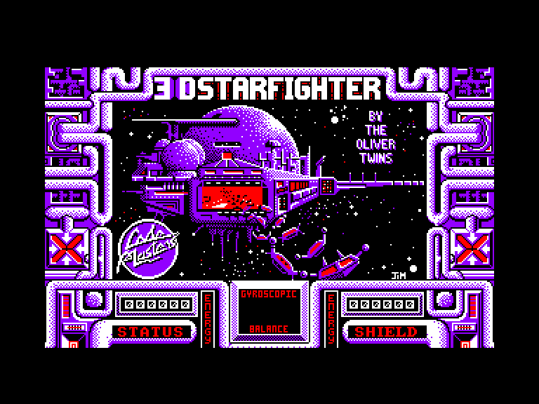screenshot du jeu Amstrad CPC 3D Starfighter