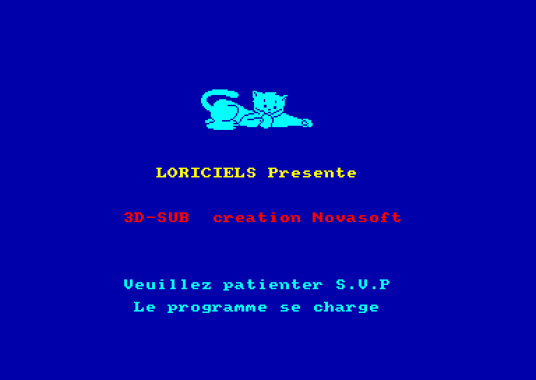 screenshot du jeu Amstrad CPC 3D-Sub