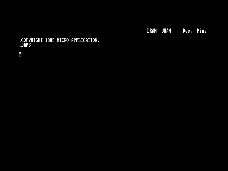 screenshot of the Amstrad CPC game A.D.A.M.