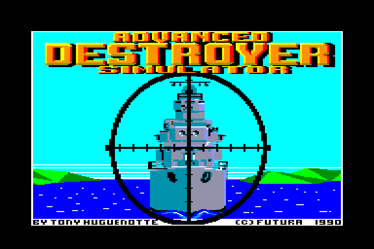 screenshot du jeu Amstrad CPC Advanced Destroyer Simulator