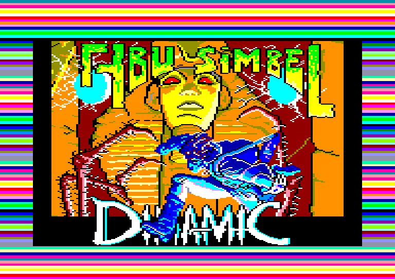 screenshot of the Amstrad CPC game Abu Simbel Profanation