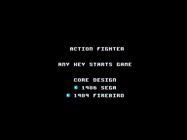 screenshot of the Amstrad CPC game Action Fighter