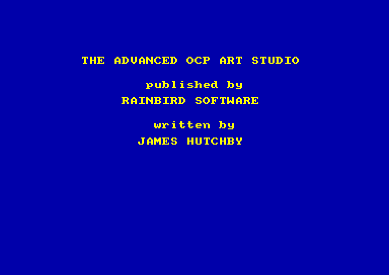 screenshot du jeu Amstrad CPC Advanced OCP Art Studio (the)