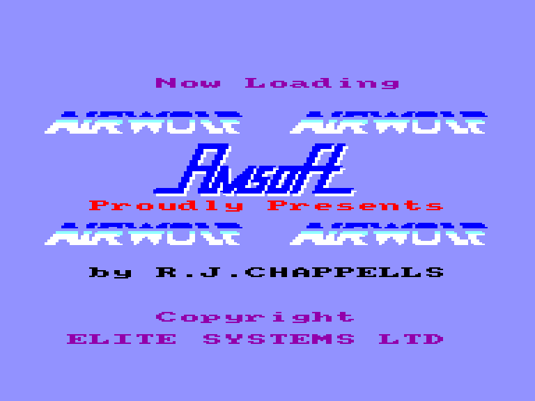 screenshot du jeu Amstrad CPC Airwolf