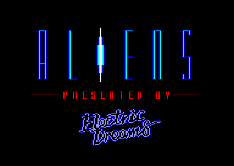 screenshot of the Amstrad CPC game Aliens