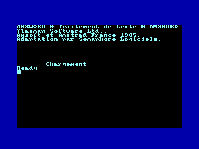 screenshot du jeu Amstrad CPC Amsword