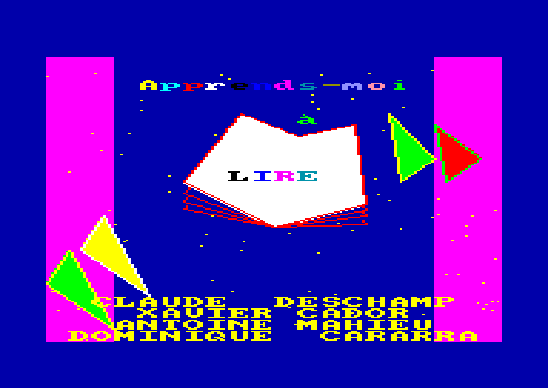 screenshot of the Amstrad CPC game Apprends-Moi a Lire 2