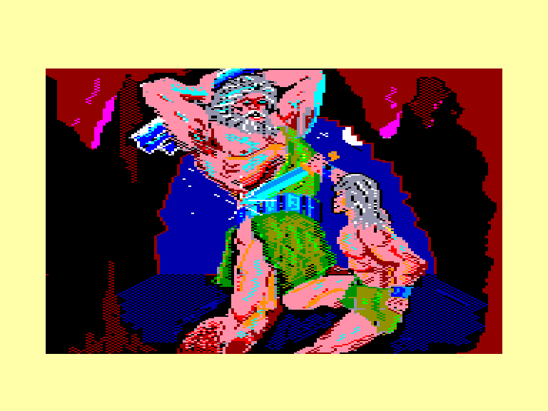 screenshot of the Amstrad CPC game Arkos