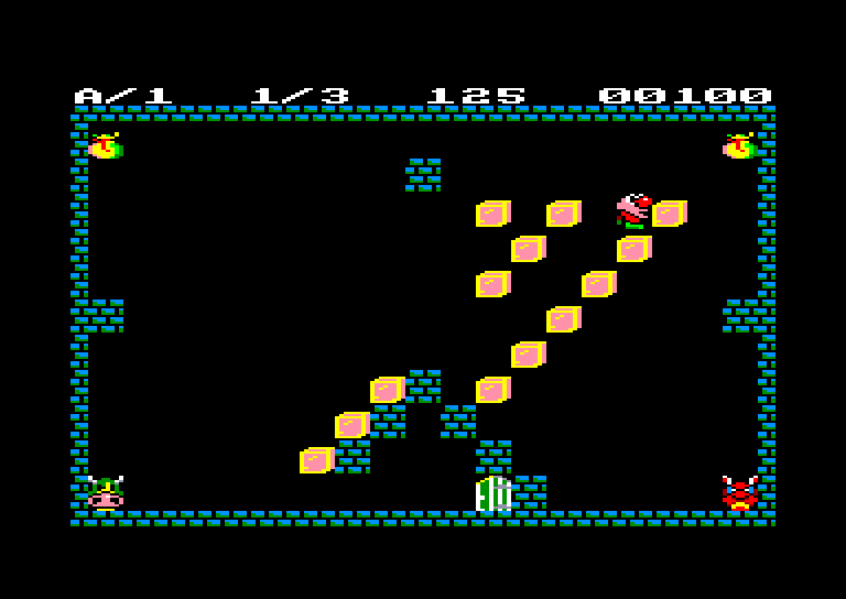 screenshot of the Amstrad CPC game Arsene Lapin
