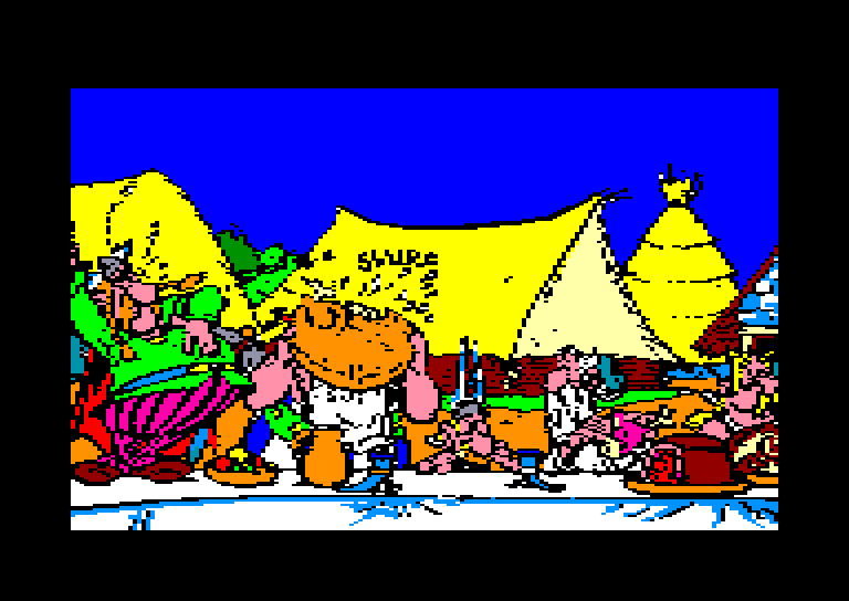screenshot du jeu Amstrad CPC Asterix chez Rahazade
