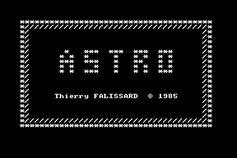 screenshot du jeu Amstrad CPC Astro