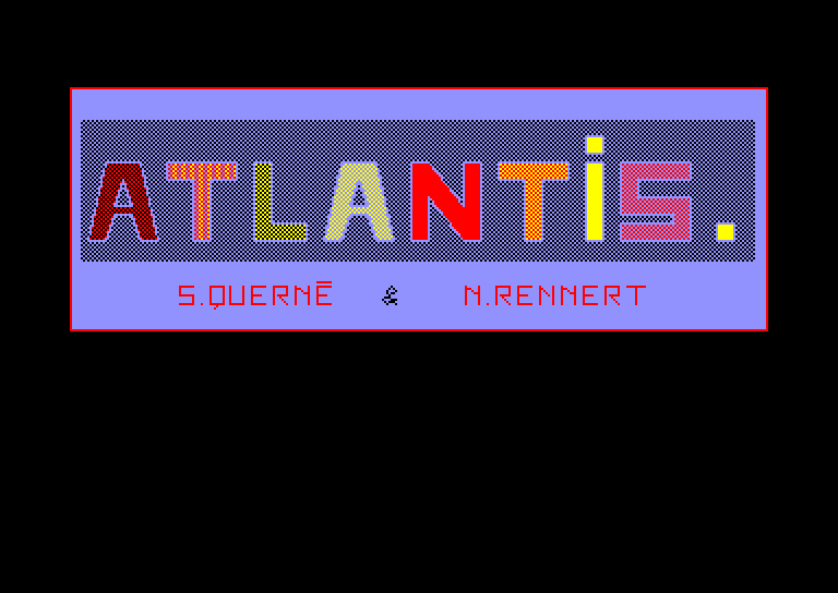screenshot du jeu Amstrad CPC Atlantis
