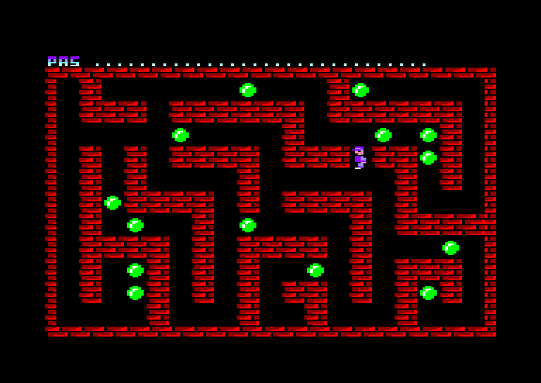 screenshot of the Amstrad CPC game Au Boulot !