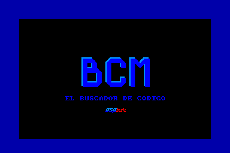 screenshot du jeu Amstrad CPC BCM el Buscador de Codigo