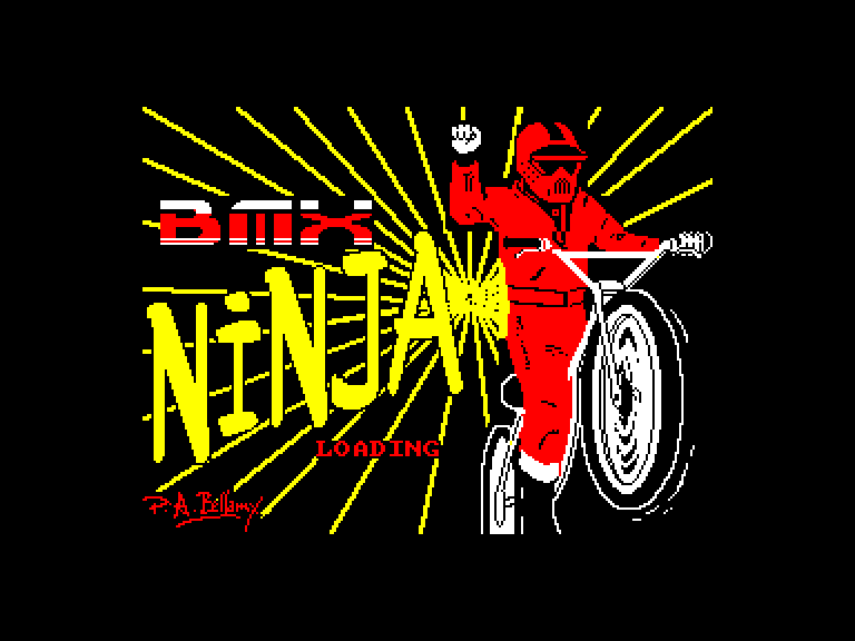 screenshot du jeu Amstrad CPC Bmx ninja