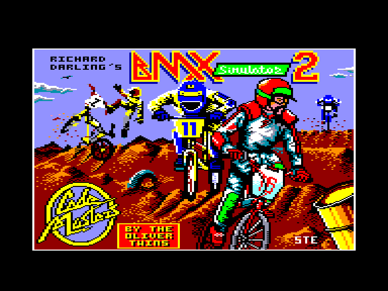 screenshot du jeu Amstrad CPC Bmx simulator 2