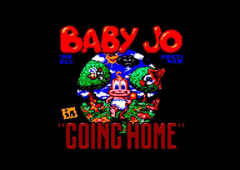 screenshot of the Amstrad CPC game Baby Jo