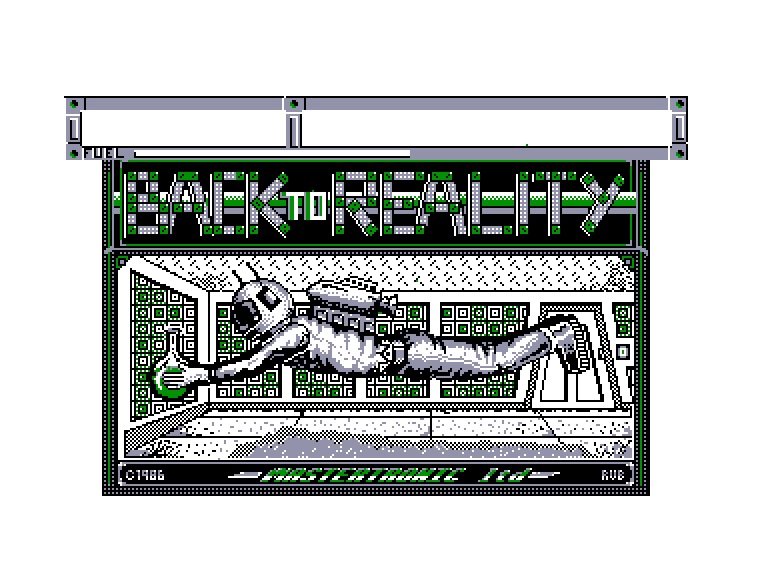 screenshot of the Amstrad CPC game Back to reality