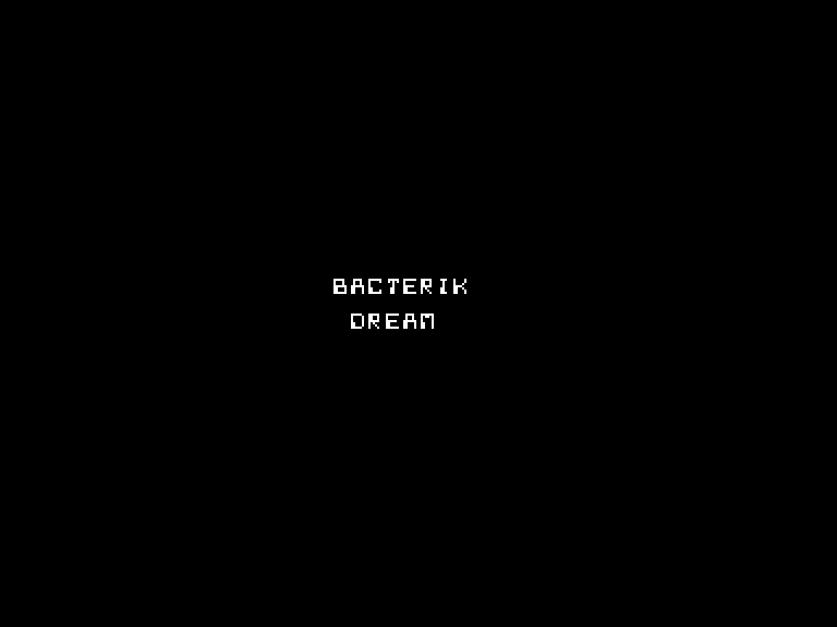screenshot of the Amstrad CPC game Bacterik Dream