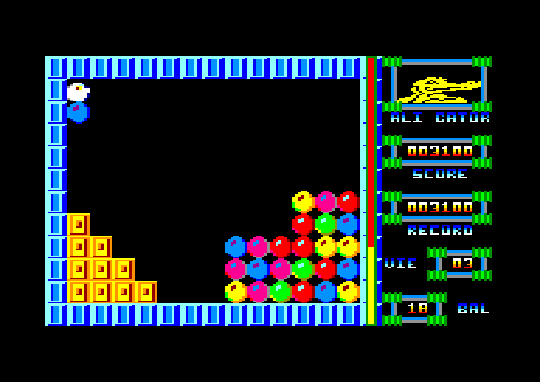 screenshot du jeu Amstrad CPC Balling
