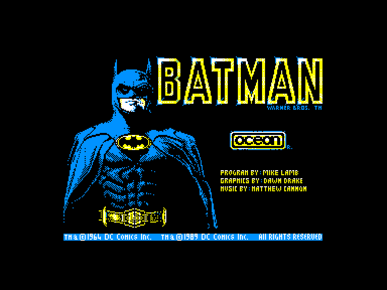 screenshot du jeu Amstrad CPC Batman - The movie