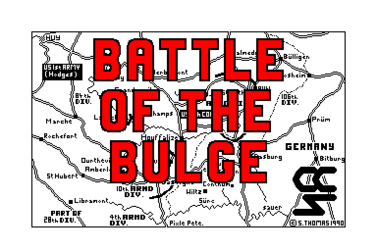 screenshot du jeu Amstrad CPC Battle of the bulge (the)