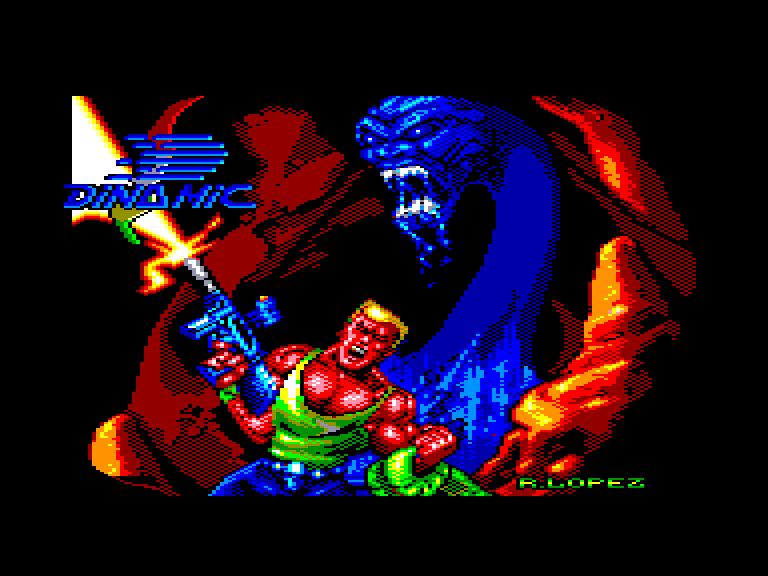 screenshot of the Amstrad CPC game Bestial warrior