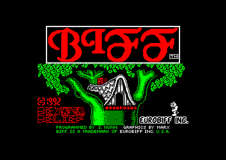 screenshot du jeu Amstrad CPC Biff