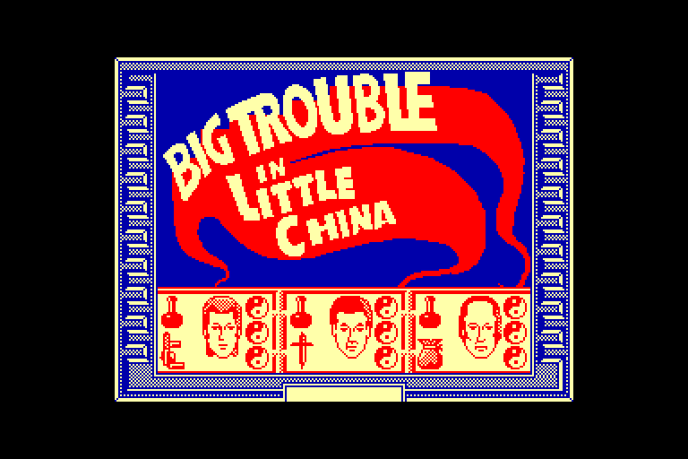 screenshot du jeu Amstrad CPC Big trouble in little china
