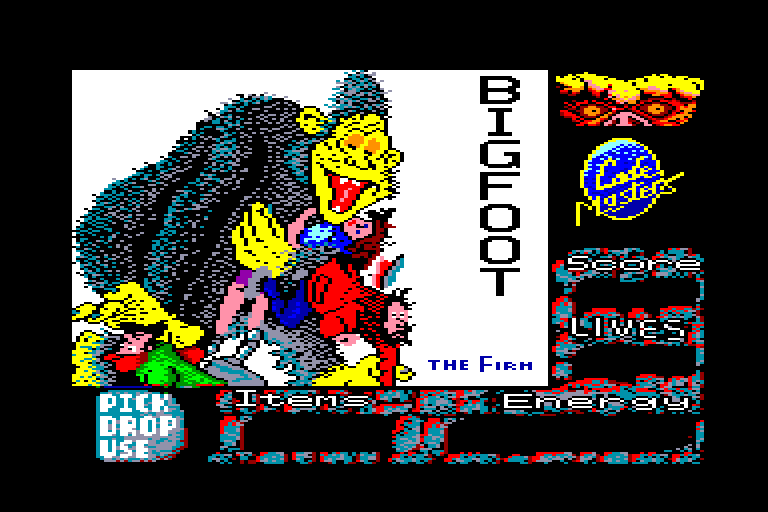 screenshot du jeu Amstrad CPC Bigfoot
