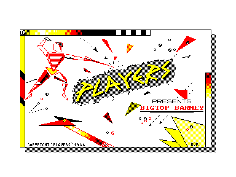 screenshot du jeu Amstrad CPC Bigtop barney