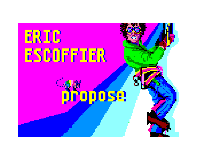 screenshot of the Amstrad CPC game Bivouac