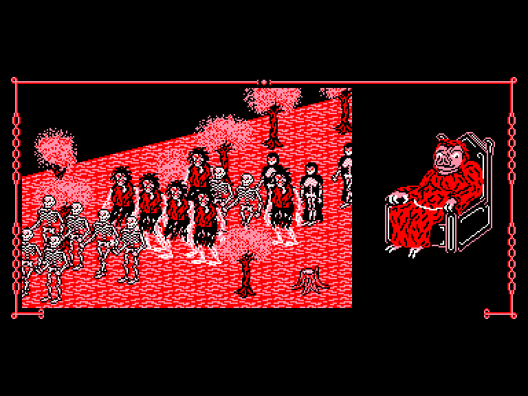 screenshot of the Amstrad CPC game Black land