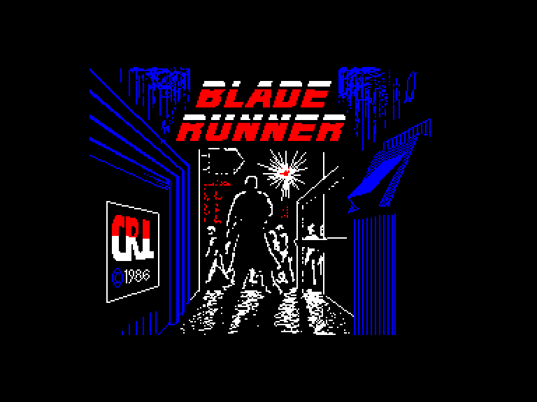 screenshot of the Amstrad CPC game Blade Runner