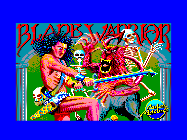 screenshot of the Amstrad CPC game Blade warrior