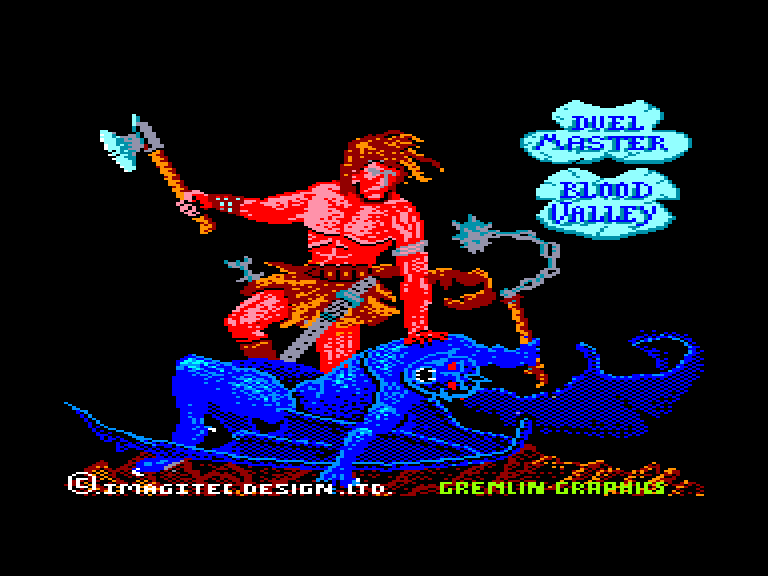 screenshot du jeu Amstrad CPC Blood Valley