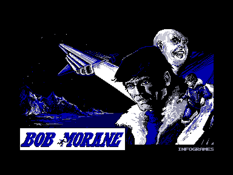 screenshot of the Amstrad CPC game Bob Morane - Science Fiction 1