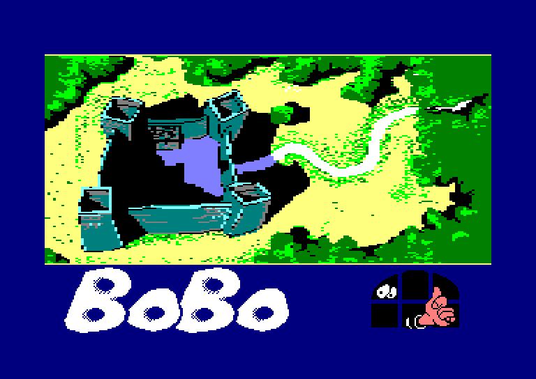 screenshot of the Amstrad CPC game Bobo