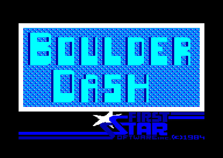 screenshot of the Amstrad CPC game Boulder Dash