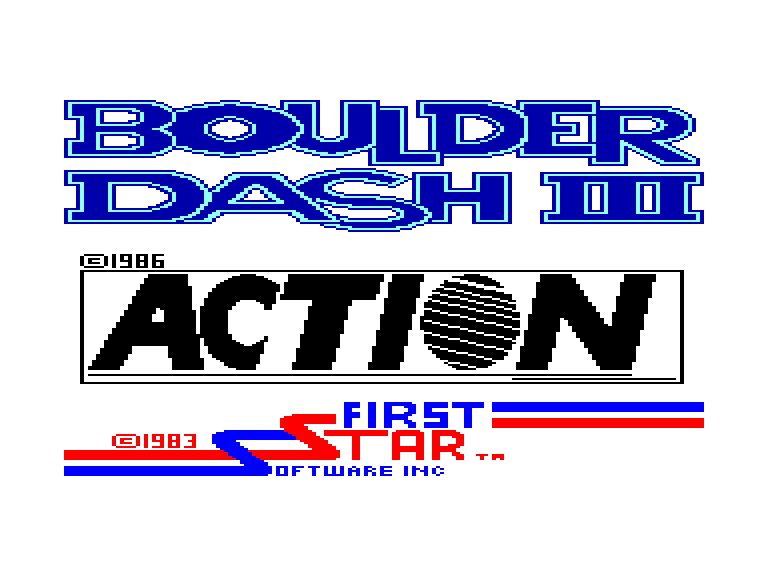 screenshot of the Amstrad CPC game Boulder Dash III