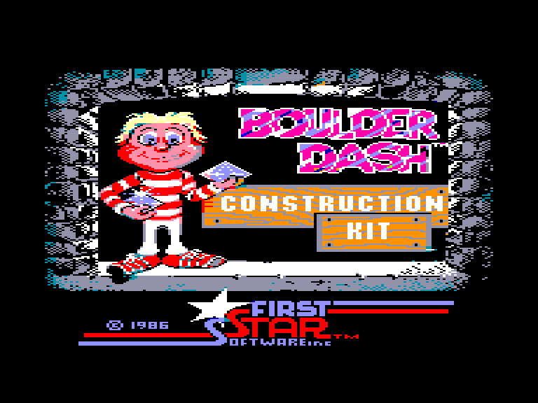 screenshot of the Amstrad CPC game Boulder Dash IV