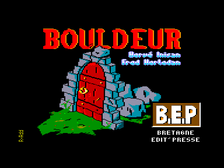 screenshot of the Amstrad CPC game Bouldeur